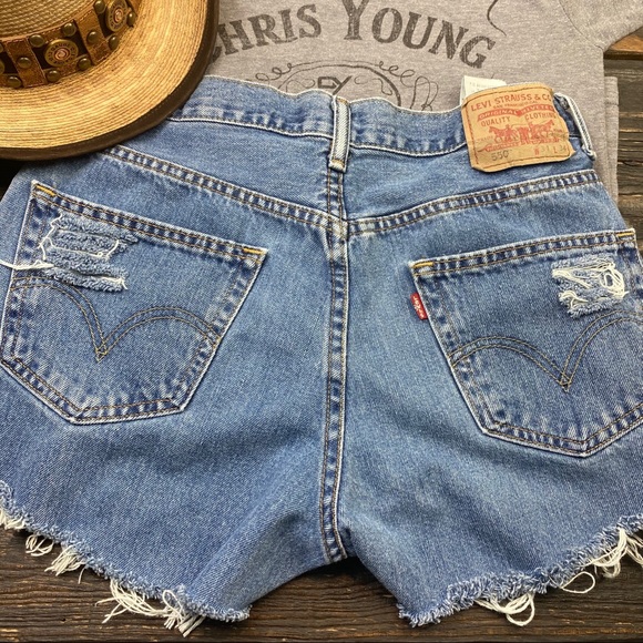 Levi's Pants - LEVIS DENIM CUTOFF SHORTS MEDIUM WASH SZ 31